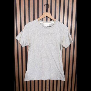 Norse Projects T Shirt Medium Men’s Gray Heather Textured 100% Cotton Crewneck